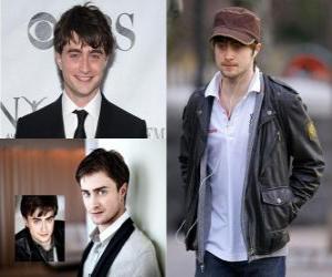yapboz Daniel Radcliffe film bir İngiliz aktör, televizyon ve şöhret Harry Potter film serisinin yıldızı rolüyle shot tiyatrosudur.